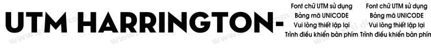 UTM Harrington字体转换